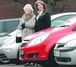 Councillor Joyce Farnham, left, and shop manager Helen Quinton