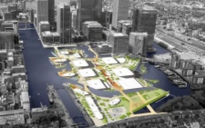 Waterfront cafes and street markets planned for Wood Wharf