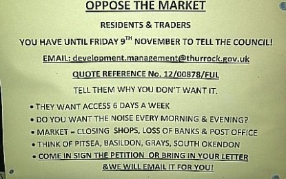 Corringham shops fury against new market plans