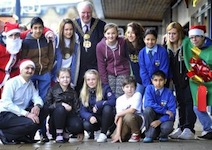 Bradford’s Lord Mayor with local youth
