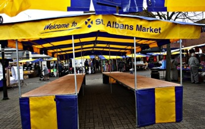 Trial run of new-look market stalls in St Albans