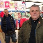 Tom Finnegan with son-in-law Paul Emmet at their stalls in Great Homer Street Market