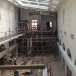 The new Market Hall is nearing completion as work continues on the new atrium roof