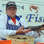 Fishmonger, Edward Murray at the Larne market.