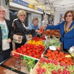 A new Street Market in Vicarage Fields was launched by the Mayor of Hailsham Cllr Jo Bentley.