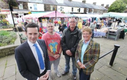 Traders are happy to set out their stalls at Barnoldswick market