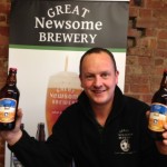 Matthew Hodgson with their  winning brew, "Frothingham Best"