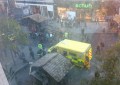 Hero saves baby’s life after Christmas market chalet collapses in city centre