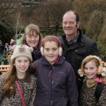 Kathryn and Alistair Todd with children Lauren, 11, Katie, nine, and their friend Marnie Orr. Picture: Greg Macvean