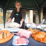 Faye Litherland of Somerset Farm Traditional Breeds, who holds a weekly stall outside Castle Cary’s recently renovated Market House