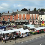 Ashbourne's cobbled street market was one of the attractions picked out by property experts at The Times newspaper. 