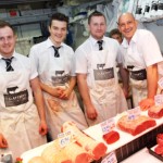 McCauley Foster, Paul Thorpe, Chris Smallwood and Tom Galley of Slattery's Butchers