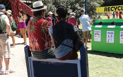 Recycling habit takes root at Waitangi