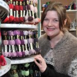 Faye Walker of Fayes Sewing Box in the indoor market