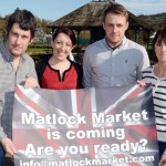 Matlock Town Team has organised for a weekly market to be set up in Hall Leys Park. Rob Short, Lisa McTighe, Steven Murphy and Wendy Spencer.