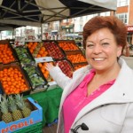  Sharon Clarke, Worthing town centre manager at the market in Montague Street. Photo by Derek Martin 