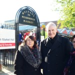 Councillors Sue Phillips, David Holland and Tracey Leyland-Jepson, pictured at Mexborough Market where plans have been revealed to transform the outdoor market. Picture: Marie Caley DS1030MC