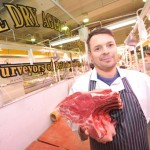 Daniel Doherty, a butcher at Birmingham's indoor markets.