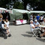 The food and craft market in Whittington
