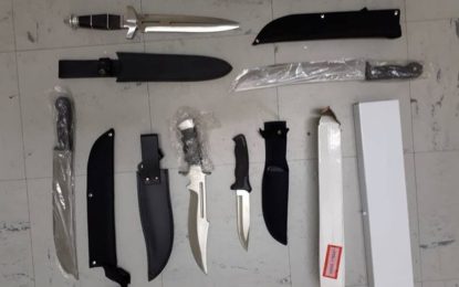 More than 500 deadly weapons seized from market stall