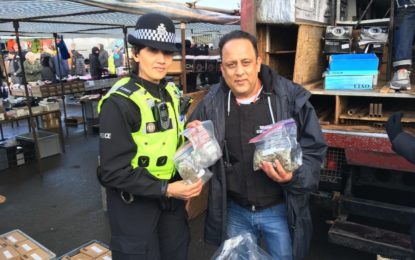 Cannabis and suspected fake clothes seized from Walsall’s Bescot Market
